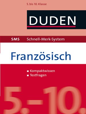 cover image of SMS Französisch – 5.-10. Klasse